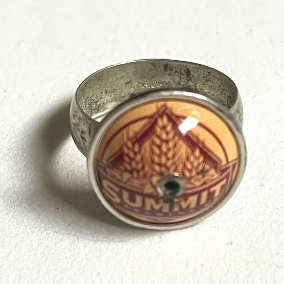 Artist Designed- Silver & Steel Ring and Gold-Toned Ring- one of a kind - Picture 10 of 10